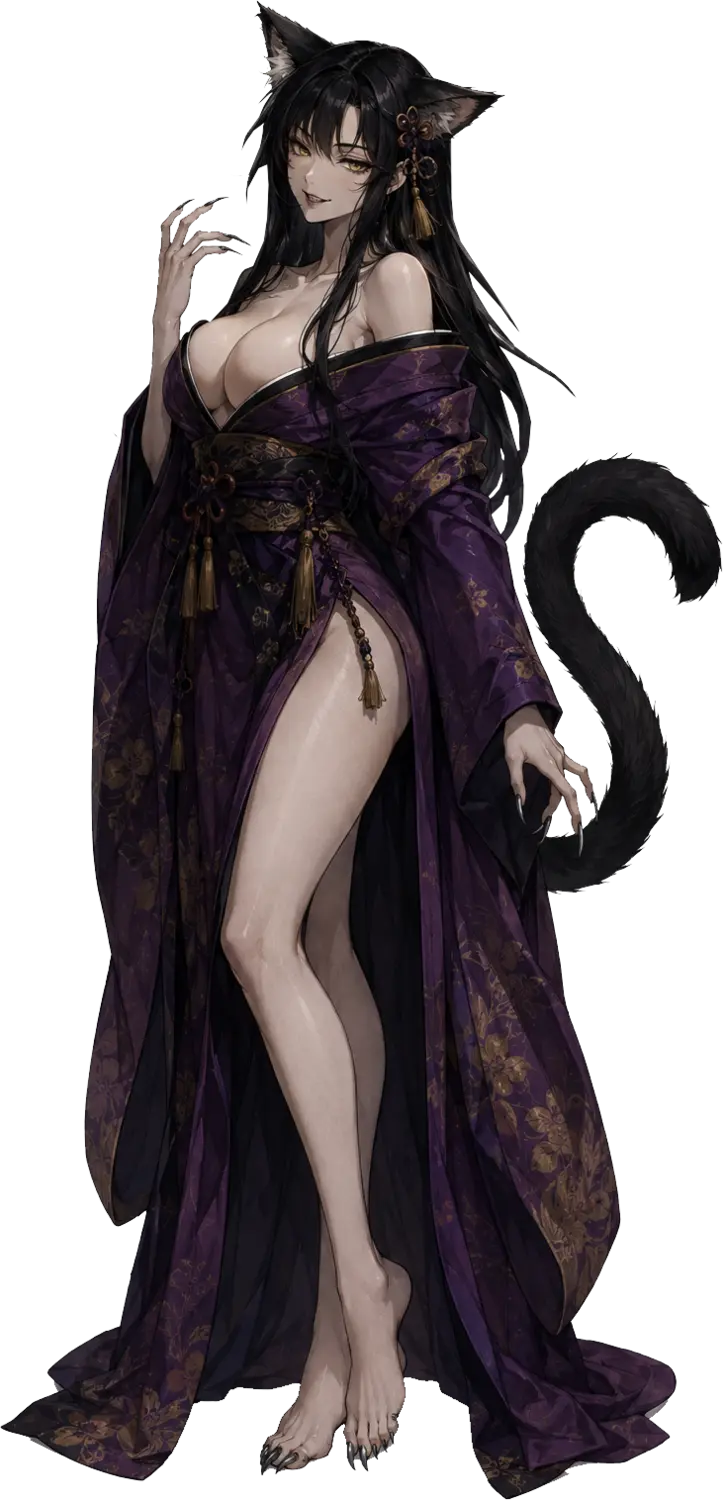 Bakeneko, an adult character from Misakihama Mystery